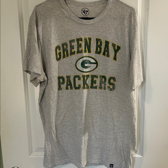 47 Men's Gray Green Bay Packers Logo Tee - Picture 2 of 6
